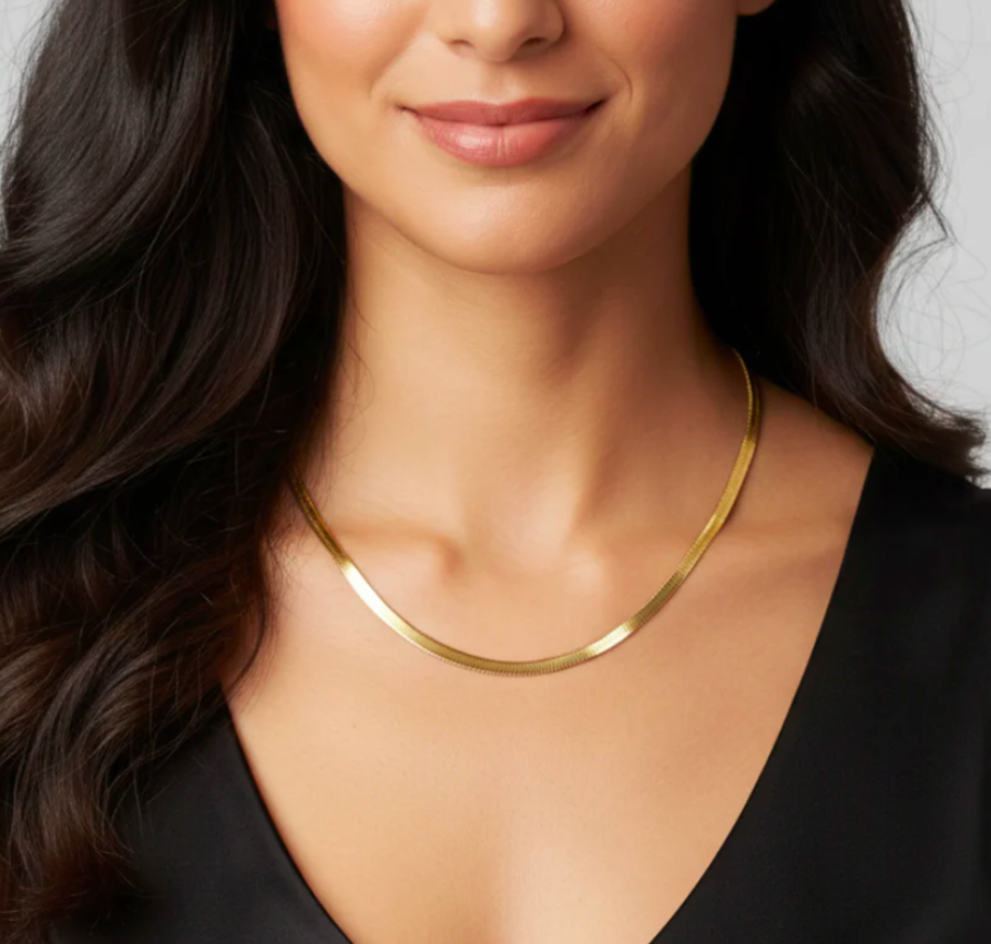 Gold Plated Snake Chain For Women and Girls