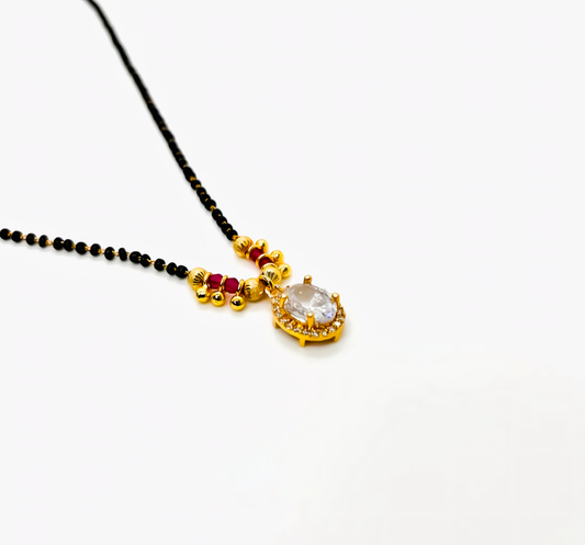 Oval Diamond Mangalsutra For Women